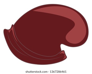A red head cap vector or color illustration