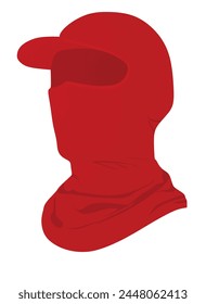 Engranaje de la cubierta de la cabeza roja. Vector