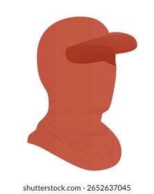 Red head cover gear. vector	