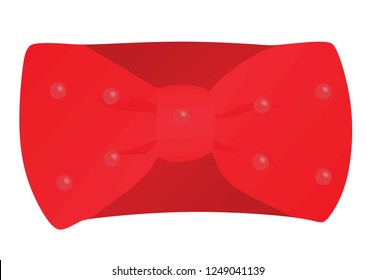 Red headband. vector illustration