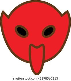 red headed logo vector in anger mood