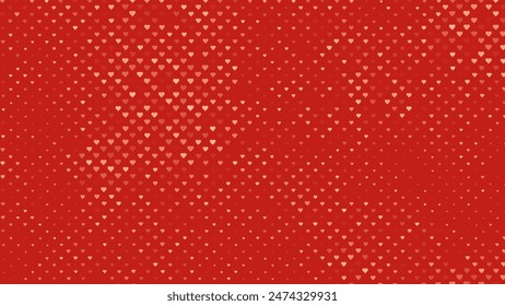 Red Healthcare Medical Heart Symbols Pattern. Hospital Website Design Elements Background. Medical Tech Background. Vector Illustration.