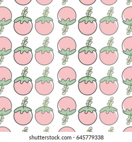 red healthy tomato vegetable icon background