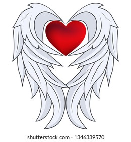 41,392 Heart With Angel Wings Images, Stock Photos & Vectors | Shutterstock