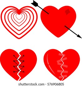 red heart with arrow