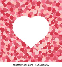 Red heart background image vector