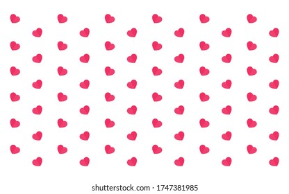 Fondo del Corazón Rojo. Diseño de fondo de plantilla de invitación, tarjeta de saludo, cartel. Día de San Valentín. Ilustración del vector