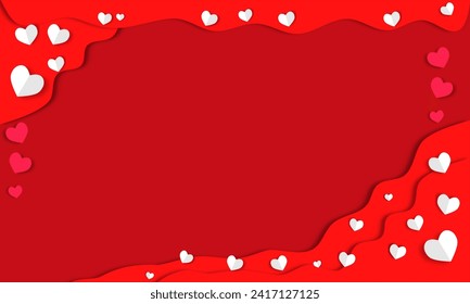 fondo de corazón rojo para hacer tarjeta de San Valentín, tarjeta de boda. el significado del amor
