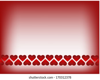 red heart background vector illustration