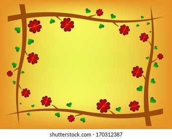 red heart background vector illustration