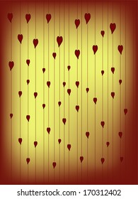 red heart background vector illustration
