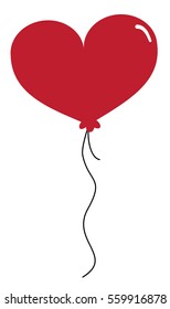 Red Heart Balloon
