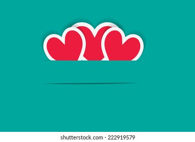 red heart and banner 