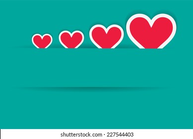 red heart and banner