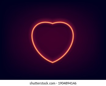 
Red heart with black background