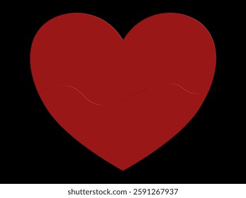 Red heart ,black background ,wallpaper ,simple , elegant 