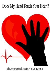 red heart and black palm