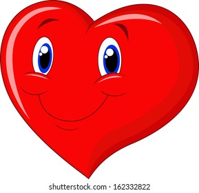 Red heart cartoon