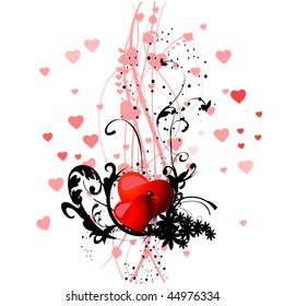  red heart design element