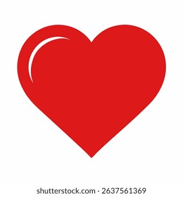 A red heart design, suitable for Valentine's Day or romantic themes. This image features heart, red, love, romance, valentine.