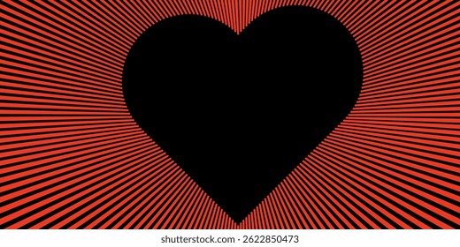 Red heart dotted vector clipart - love romantic exploding heart shape halftone dots burst illustration