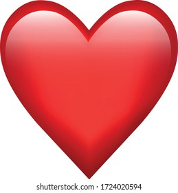 Red Heart Emoji Symbol Of Love