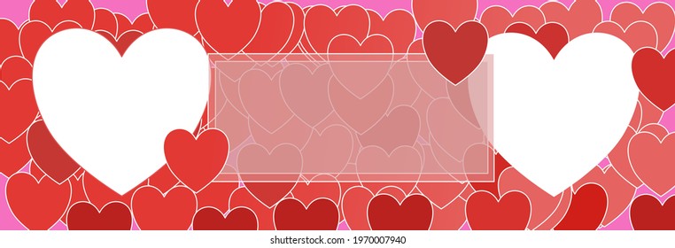 Red heart with eps view