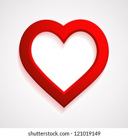 red heart frame