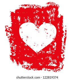 Red heart frame