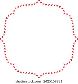 Red Heart frame Rectangle shape vintage frames retro badges vector love frames cute decoration background borders valentine wedding celebration romantic greeting card label frames banners