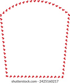 Red Heart frame Square shape vintage frames retro badges vector love frames cute decoration background borders valentine wedding celebration romantic greeting card label frames banners