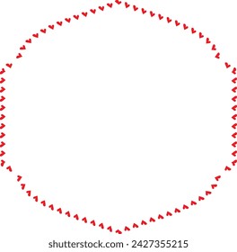 Red Heart frame Square shape vintage frames retro badges vector love frames cute decoration background borders valentine wedding celebration romantic greeting card label frames banners