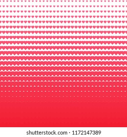 red heart hafttone background pattern texture.