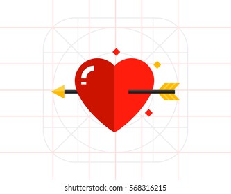 Red Heart Icon