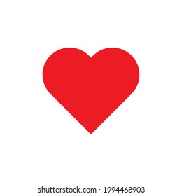 icono de corazón rojo para aplicaciones y sitios web