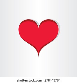 red heart icon design 
