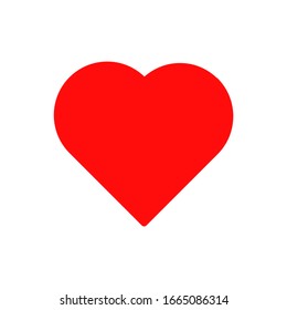 Elemento de diseño de icono del corazón rojo. Ilustración del elemento de logotipo. Icono de símbolo de amor