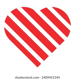 red heart icon. design element for valentine day