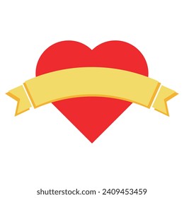 red heart icon. design element for valentine day