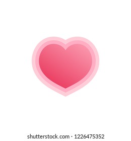 Red heart icon isolated on background for social media love icon, logo, love symbol, Valentines Day sign, emblem, graphic, app, ui, web design.