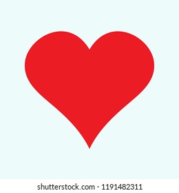 Red heart icon, love icon