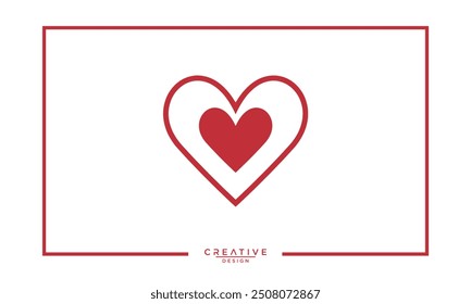  Red heart icon. Love sign. Vector illustration