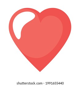 red heart icon on background