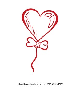 Red heart Icon in trendy flat style isolated on white background. Love symbol 