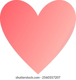 Red heart icon vector isolated