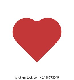 Red  Heart Icon Vector. Perfect Love symbol. Heart icon page symbol for your web site design Heart icon logo. heart linear icon.
