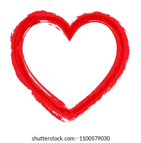 Red heart icon.Vector heart for your design.
