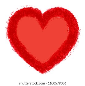 Red heart icon.Vector heart for your design.