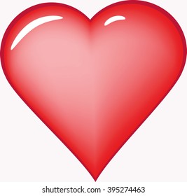 red heart- 	
illustration

