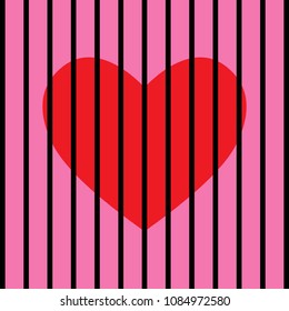 Red heart was jailed prison